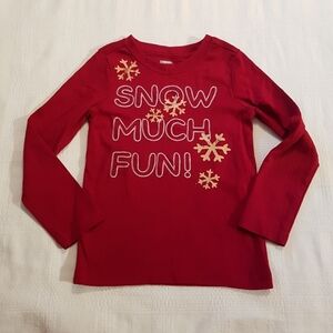 Gymboree boys size xs or 3-4 long sleeved red shirt